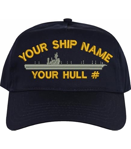 USS Tripoli LHA-7 Ship HAT - Navy Blue - Veteran Owned Business at